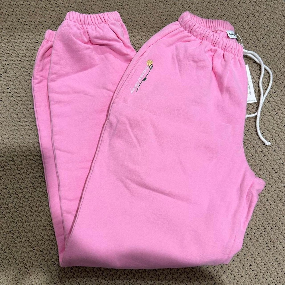 NWT Heavy Manners Pink Sweatpants